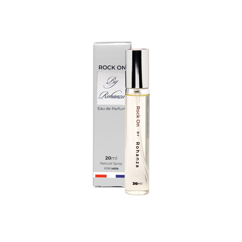 عطر جیبی مردانه روهانزا  مدل Rock On با رایحه خنک حجم ۲۰ میلی‌لیتر