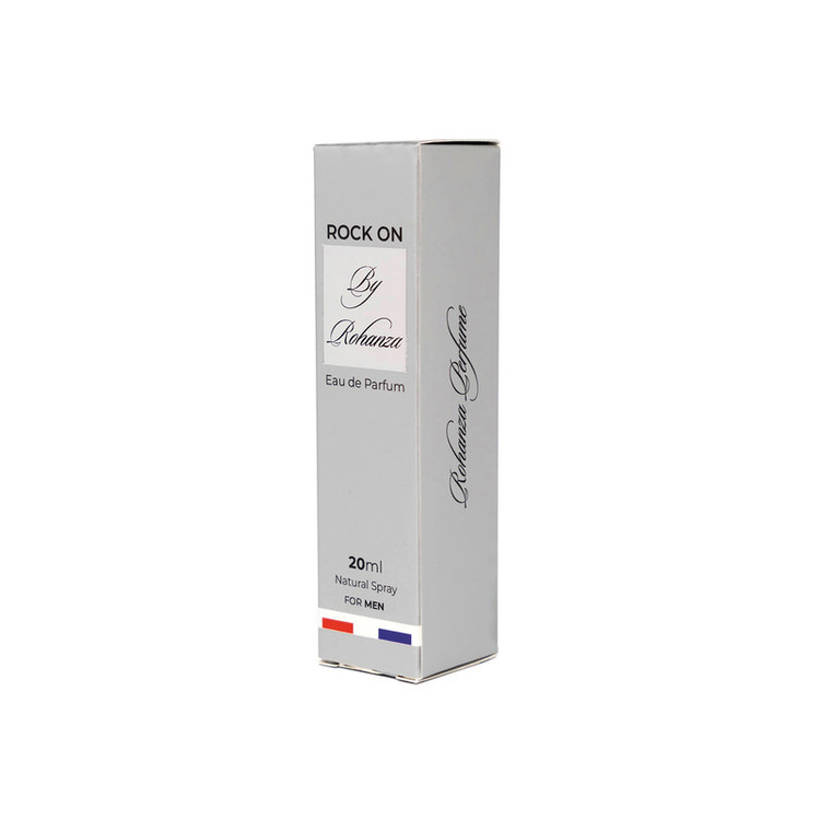 عطر جیبی مردانه روهانزا مدل Rock On با رایحه خنک حجم ۲۰ میلیلیتر