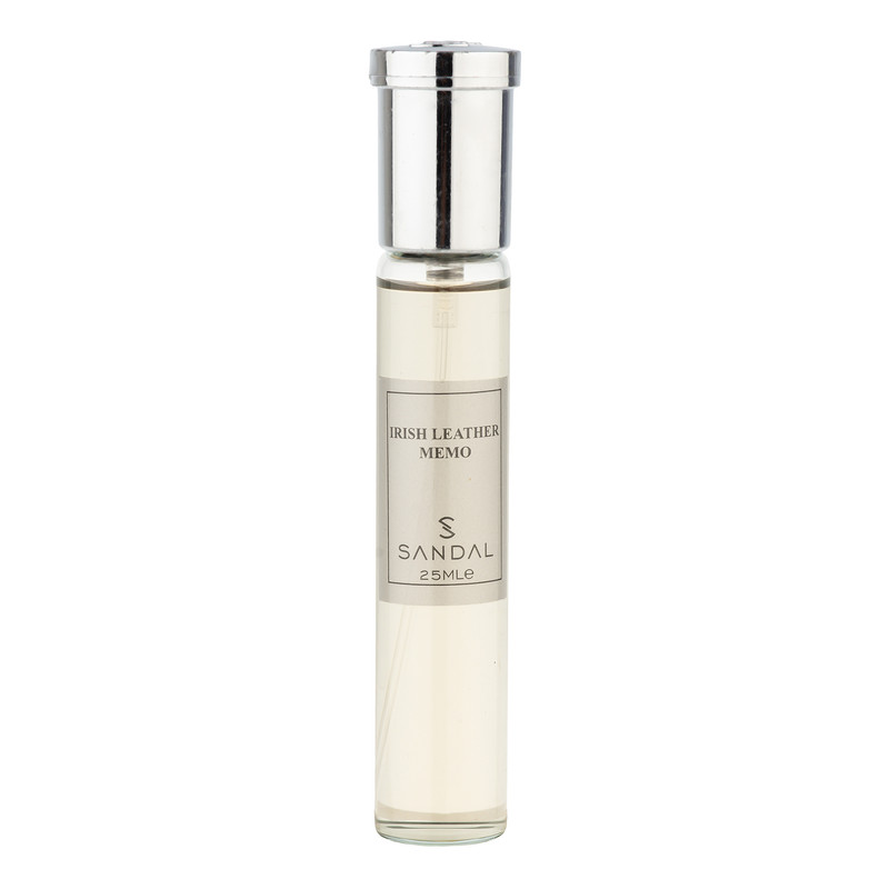 عطر جیبی مردانه صندل مدل Irish leather Memo با رایحه تلخ حجم 25 میلی‌لیتر