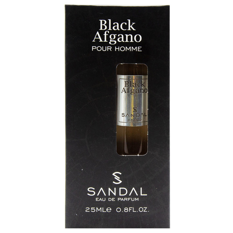 عطر جیبی مردانه صندل مدل Black Afgano حجم 25 میلی لیتر
