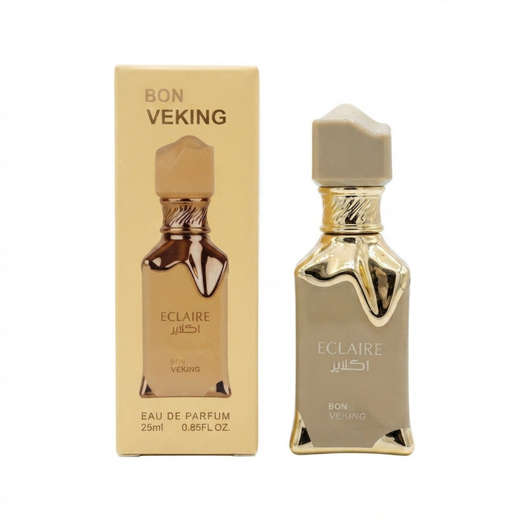 عطر جیبی زنانه وکینگ مدل اکلایر با رایحه گرم و شیرین حجم ۲۵ میلی لیتر