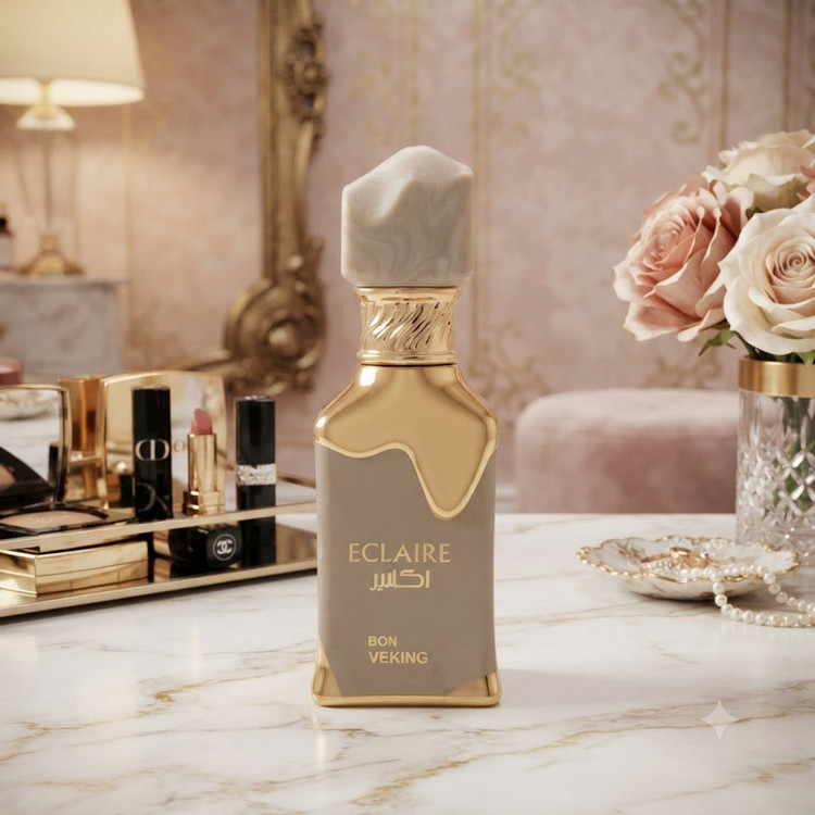 عطر جیبی زنانه وکینگ مدل اکلایر با رایحه گرم و شیرین حجم ۲۵ میلی لیتر