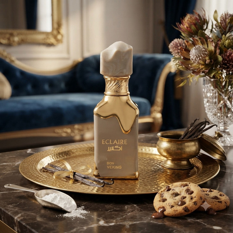 عطر جیبی زنانه وکینگ مدل اکلایر با رایحه گرم و شیرین حجم ۲۵ میلی لیتر