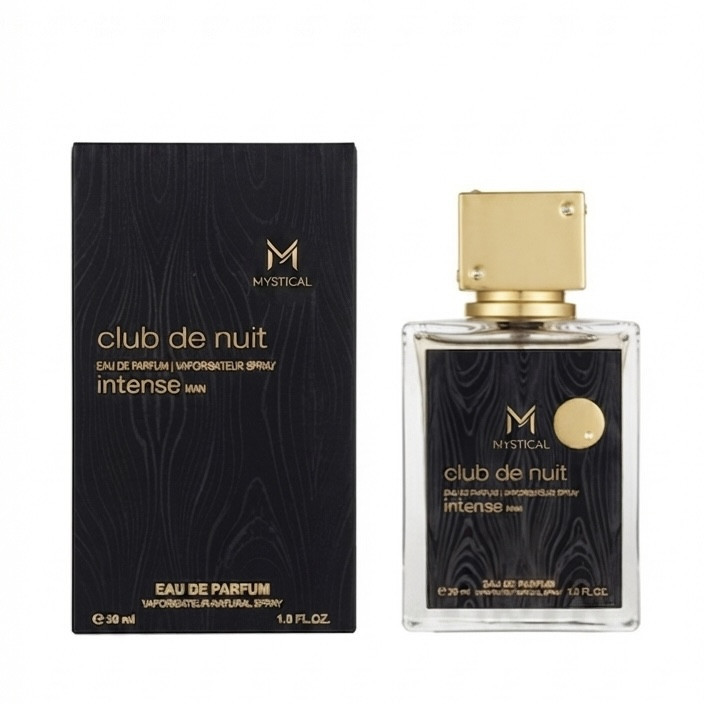 عطر جیبی مردانه میستیکال مدل کلاب د نایت اینتنس با رایحه تلخ و خنک حجم ۳۰ میلیلیتر