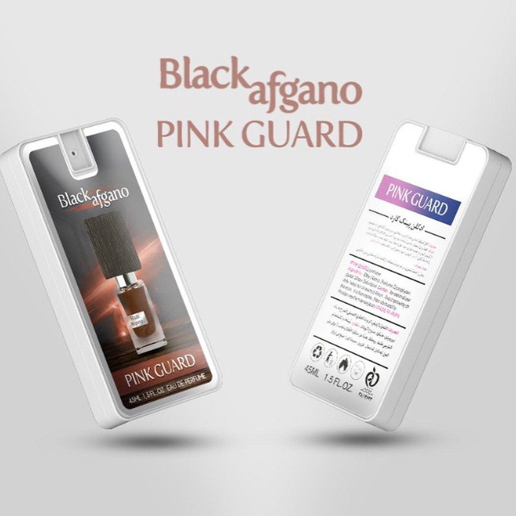 عطر جیبی پینک گارد مدل بلک افغانو با رایحه تند حجم 45 میلی لیتر