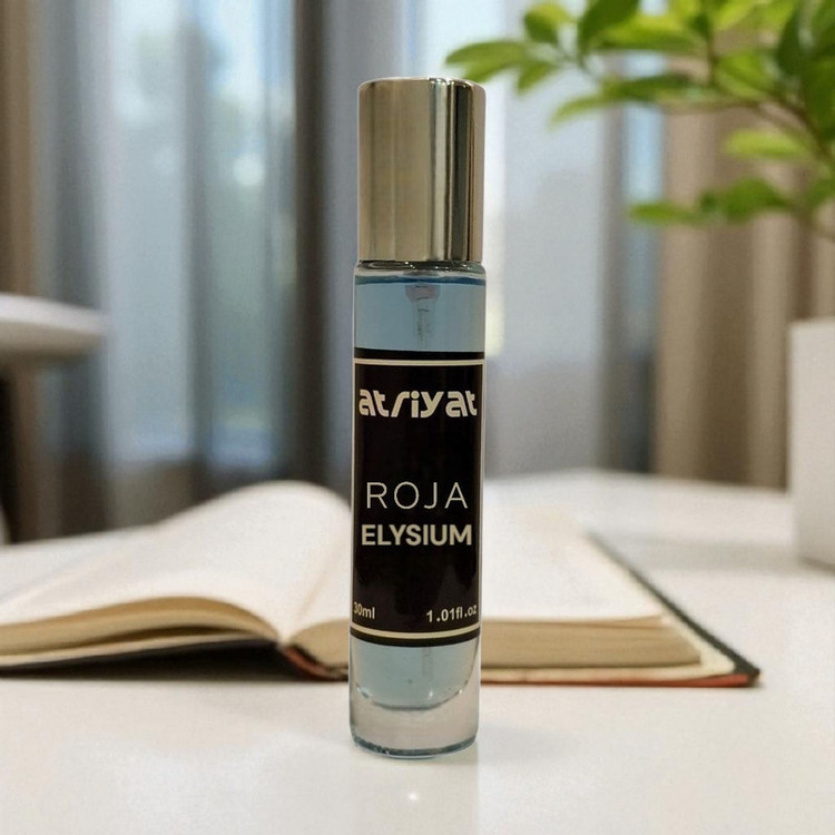 عطر جیبی مردانه عطریات مدل روژا داو الیزیوم با رایحه خنک حجم 30 میلیلیتر