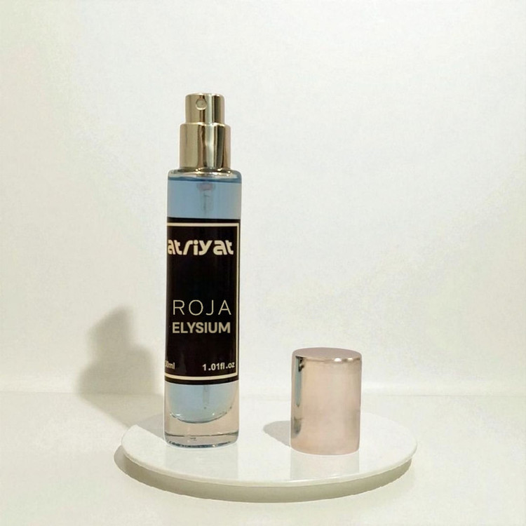 عطر جیبی مردانه عطریات مدل روژا داو الیزیوم با رایحه خنک حجم 30 میلیلیتر