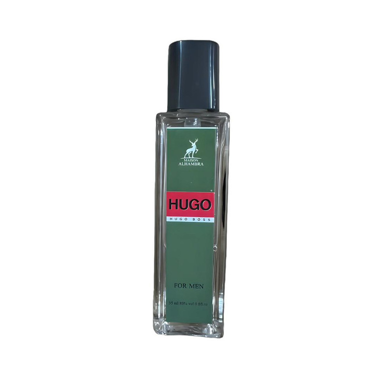 عطر جیبی مردانه الحمبرا مدل HUGO BOSS با رایحه خنک حجم 35 میلیلیتر