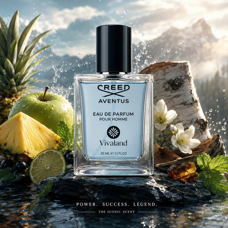 عطر جیبی مردانه ویوالند مدل CREED Aventus با رایحه خنک حجم 30 میلیلیتر