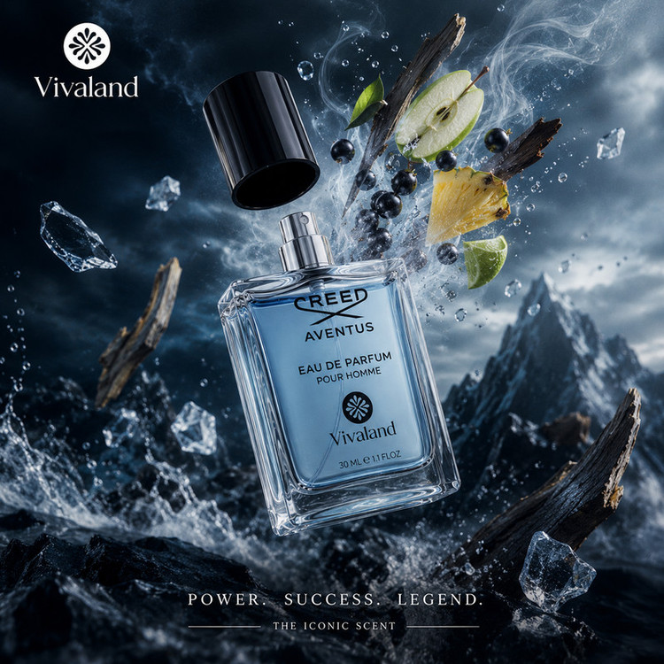 عطر جیبی مردانه ویوالند مدل CREED Aventus با رایحه خنک حجم 30 میلیلیتر