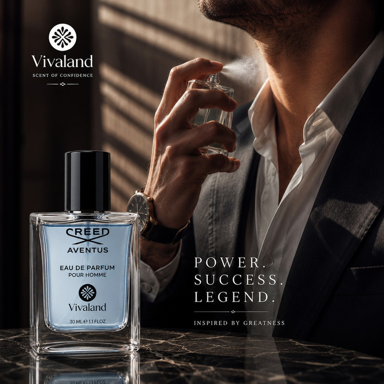 عطر جیبی مردانه ویوالند مدل CREED Aventus با رایحه خنک حجم 30 میلیلیتر