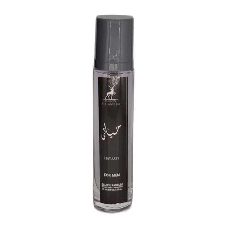 عطر جیبی مردانه الحمبرا مدل حیاتی با رایحه خنک حجم 35 میلیلیتر
