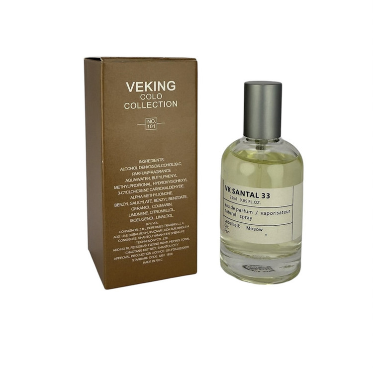 عطر جیبی ویکینگ کولو مدل سانتال 33 با رایحه تلخ حجم 25 میلی لیتر