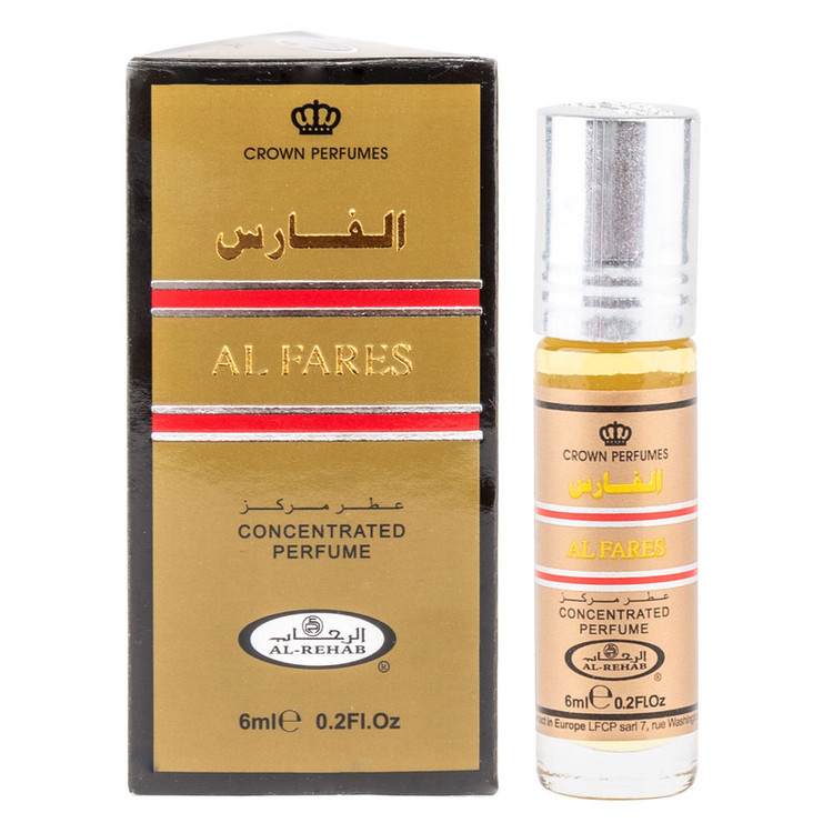 عطر جیبی رحاب مدل AL FARES حجم 6 میلیلیتر