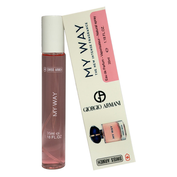 عطر جیبی زنانه سوئیس آرمه مدل MY WAY با رایحه معتدل حجم 35 میلیلیتر