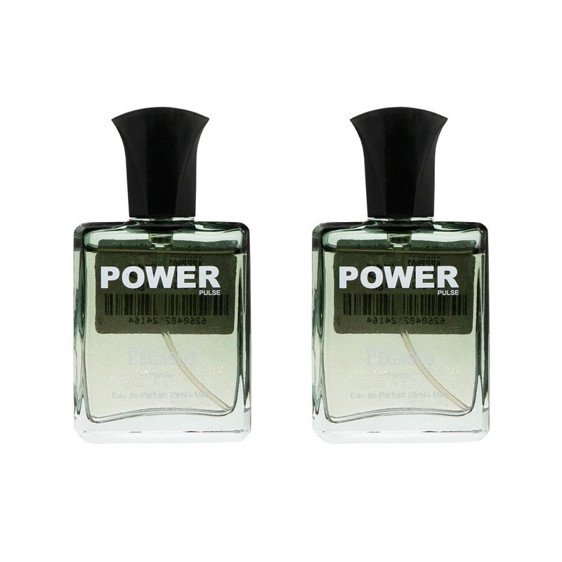 عطر جیبی مردانه پاور پالس مدل Pegasus حجم 25 میلی لیتر بسته 2 عددی