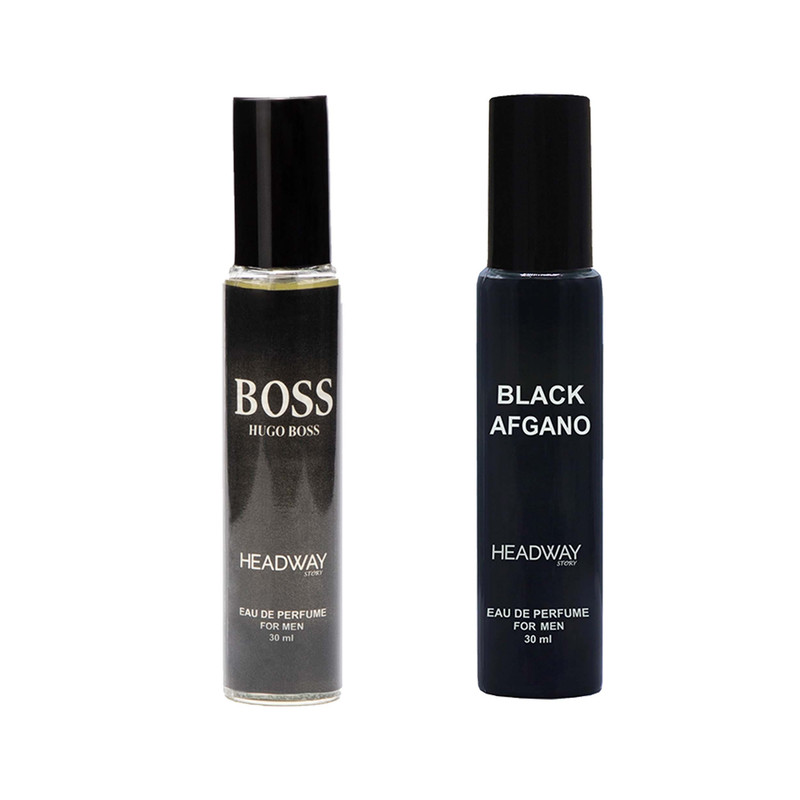 عطر جیبی مردانه هدوی استوری مدل بلک افغان و هوگو باس من حجم 30 میلی لیتر مجموعه 2 عددی