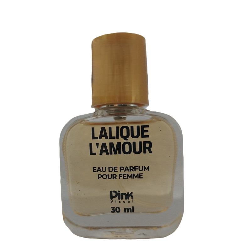 عطر جیبی پینک ویژوآل مدل LALIQUE LAMOUR با رایحه خنک حجم 30 میلی‌لیتر