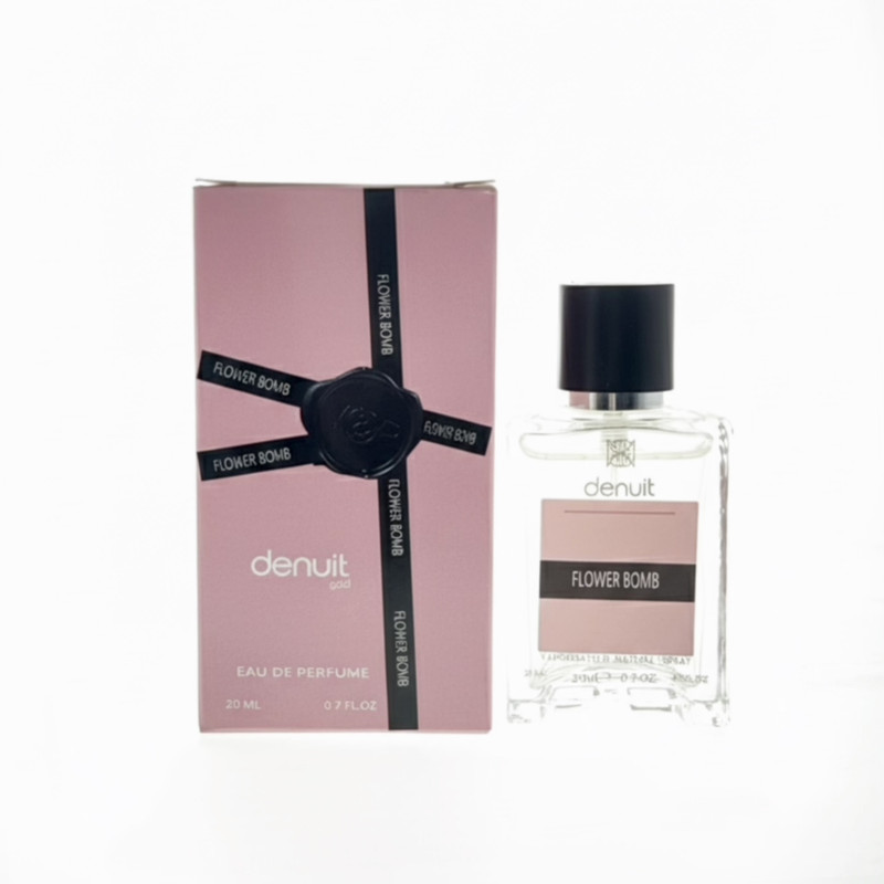 عطر جیبی زنانه دنوییت گلد مدل فلاور بمب با رایحه گرم حجم 20 میلی‌لیتر