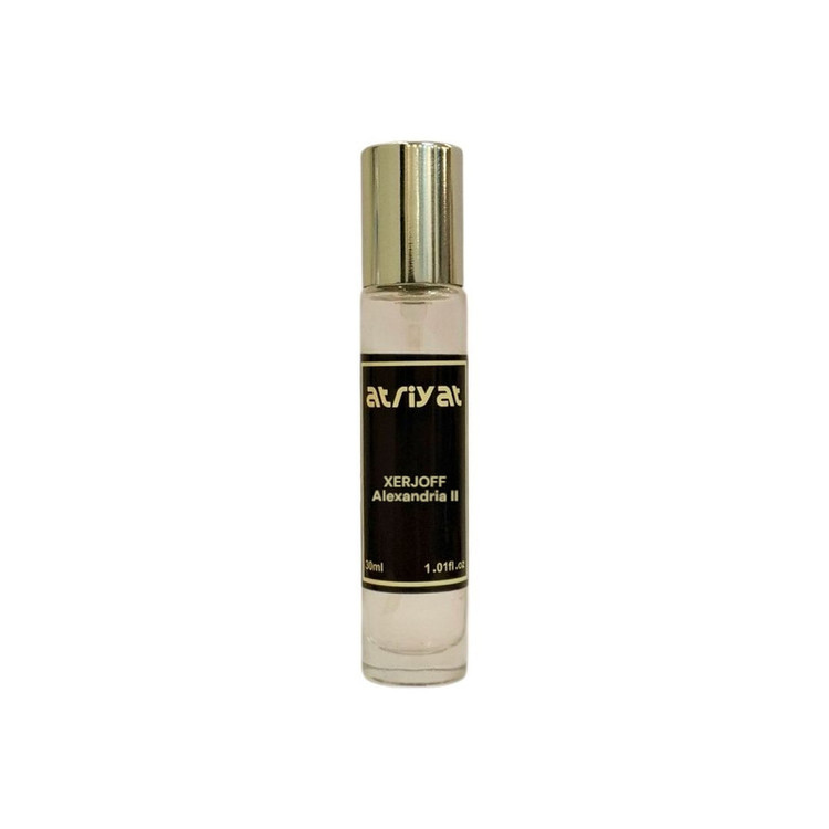 عطر جیبی مردانه عطریات مدل زرجف الکساندریا با رایحه گرم حجم 30 میلیلیتر