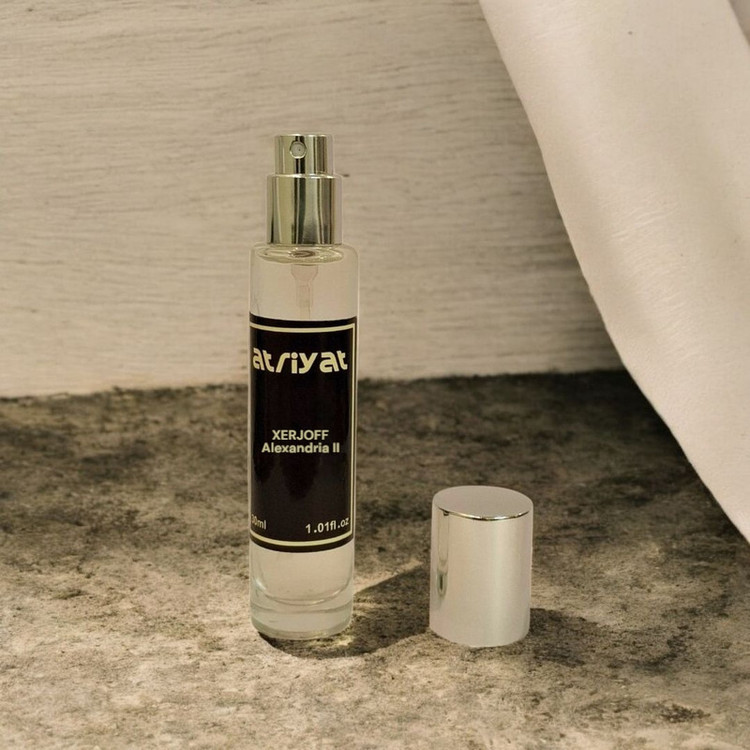 عطر جیبی مردانه عطریات مدل زرجف الکساندریا با رایحه گرم حجم 30 میلیلیتر