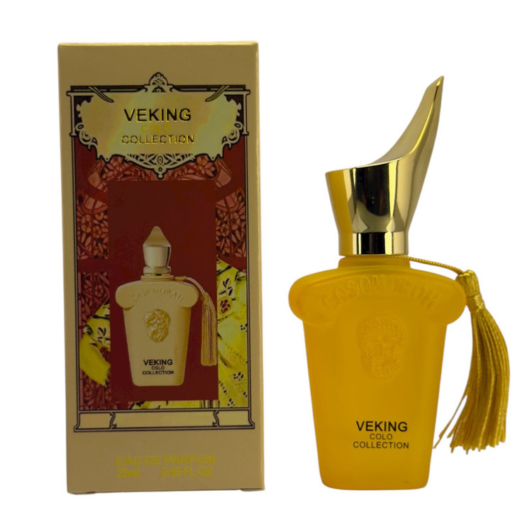 عطر جیبی زنانه ویکینگ مدل کازاموراتی زرجف لیرا کد 049 با رایحه گرم حجم 25 میلی لیتر