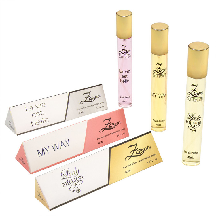 عطر جیبی زوا مدل لیدی میلیون مای وی لاویه است بله با رایحه گرم حجم 40 میلیلیتر مجموعه 3 عددی
