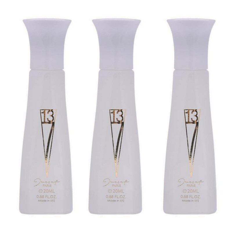 عطر جیبی زنانه ژک ساف مدل 713 حجم 20 میلی لیتر مجموعه 3 عددی
