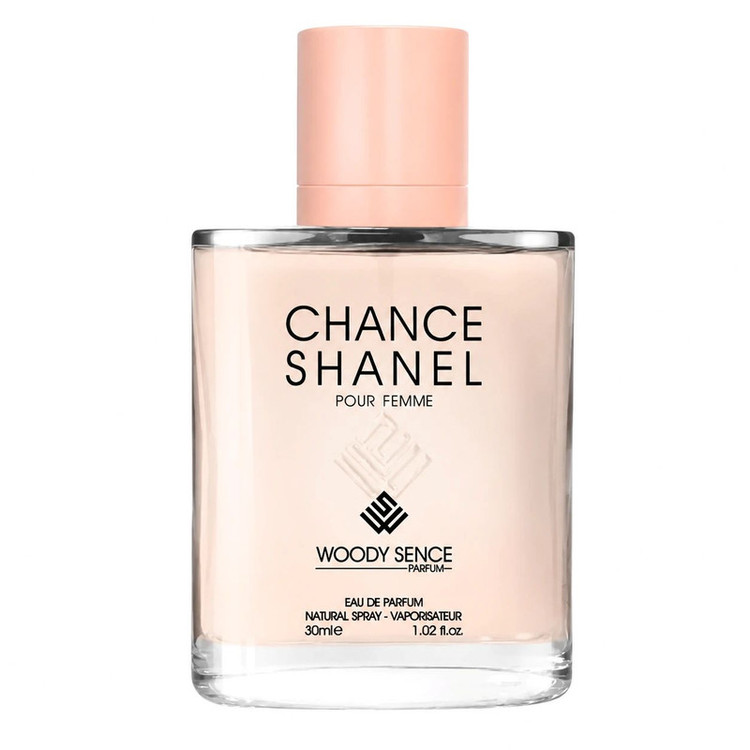 عطر جیبی زنانه وودی سنس مدل CHANCE SHANEL با رایحه تند حجم 30 میلیلیتر