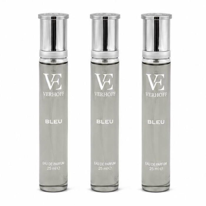 عطر جیبی مردانه ورهف مدل بلو با رایحه خنک حجم 25 میلی لیتر بسته 3 عددی
