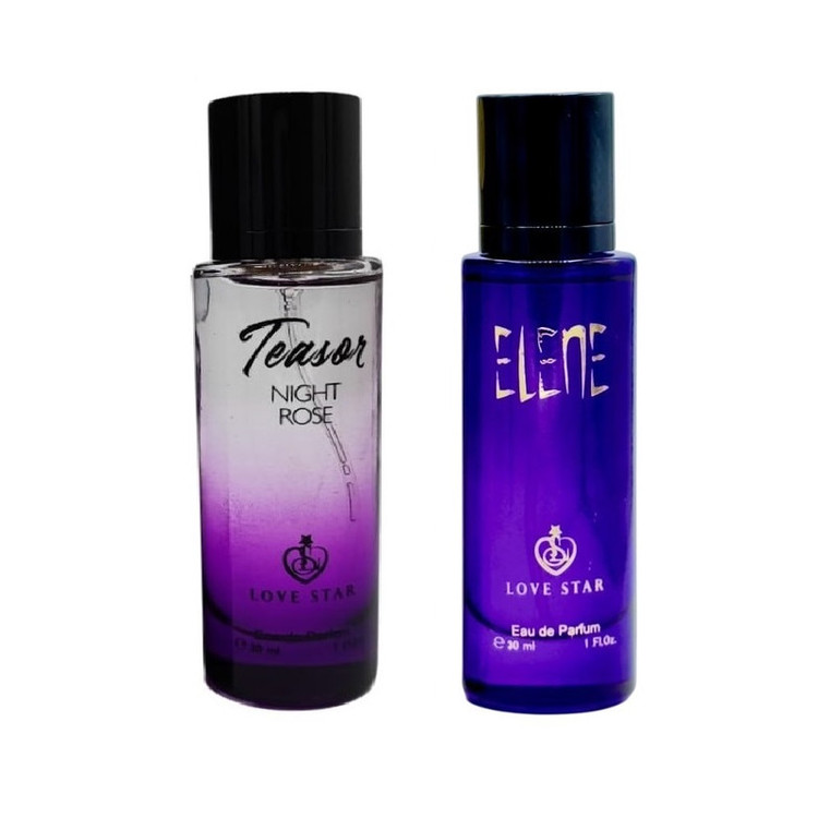 عطر جیبی لاو استار مدل میدنایت زر حجم 30 میلی لیتر به همراه عطر جیبی لاو استار مدل الین حجم 30 میلیلیتر