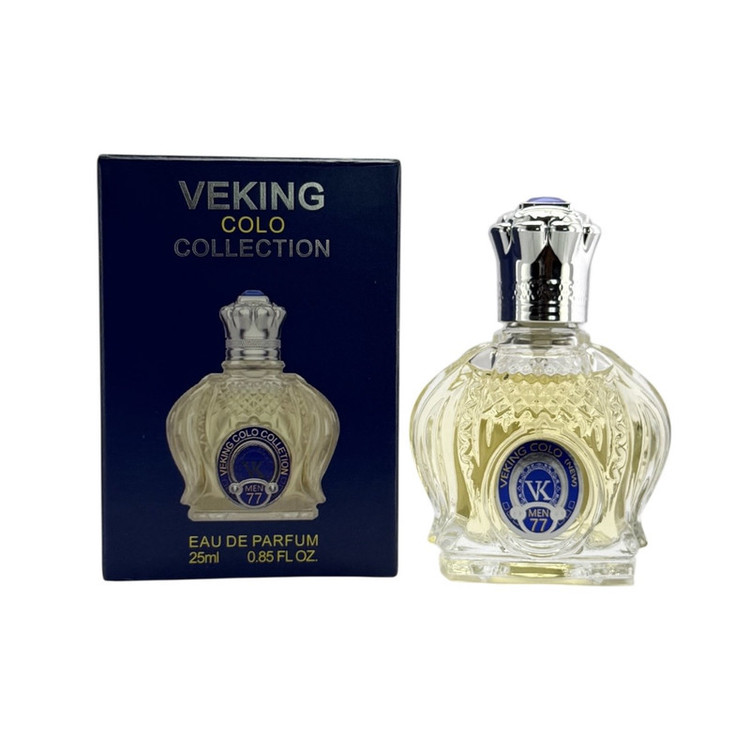 عطر جیبی مردانه ویکینگ مدل 77 با رایحه گرم حجم 25 میلیلیتر