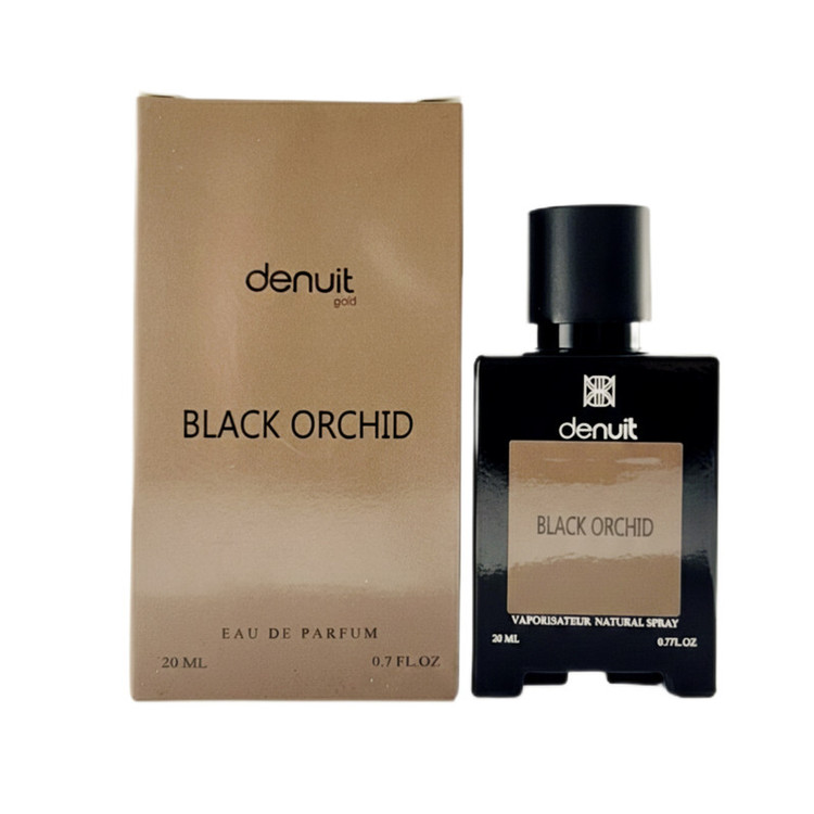 عطر جیبی مردانه دنوییت گلد مدل بلک اورکید با رایحه تلخ حجم 20 میلیلیتر