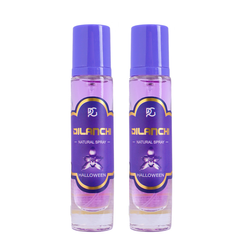 عطر جیبی زنانه دیلانچی مدل هالوین با رایحه خنک حجم 30 میلی‌لیتر مجموعه 2 عددی