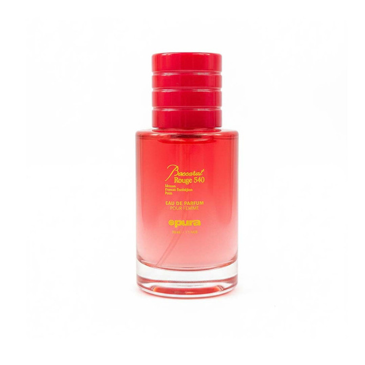 عطر جیبی زنانه پورا مدل باکارات رژ با رایحه گرم حجم 35 میلیلیتر