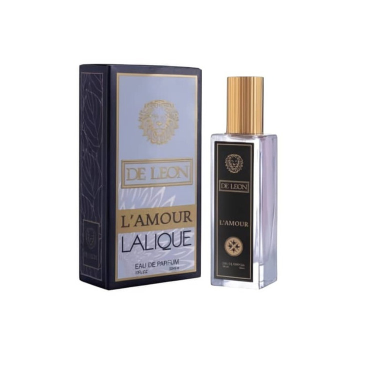 عطر جیبی زنانه دلئون مدل Lalique L’Amour با رایحه چوبی گلی حجم 33 میلیلیتر