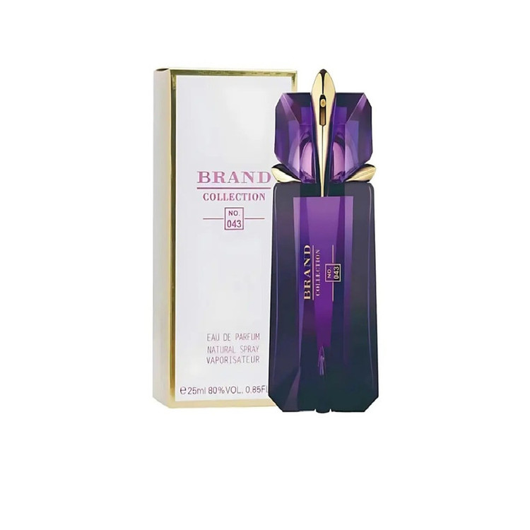 عطر جیبی زنانه برند کالکشن مدل 043 با رایحه شیرین حجم 25 میلیلیتر