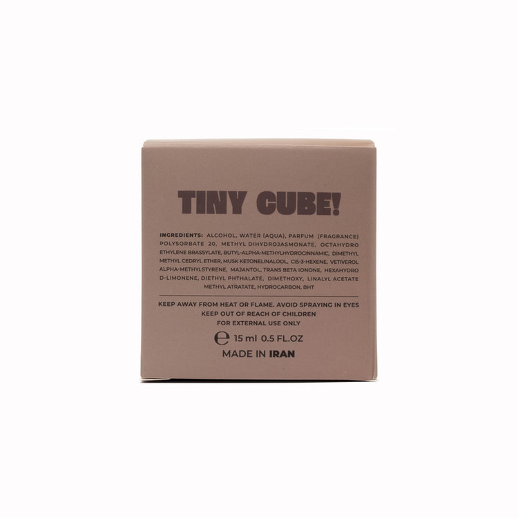 عطر جیبی مردانه تاینی کیوب مدل CUBE03 با رایحه گرم حجم 15 میلیلیتر