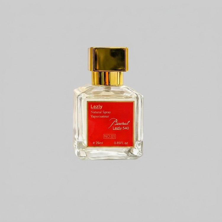 عطر جیبی لزلی مدل Bacrat با رایحه گرم و شیرین، حجم 25 میلی لیتر