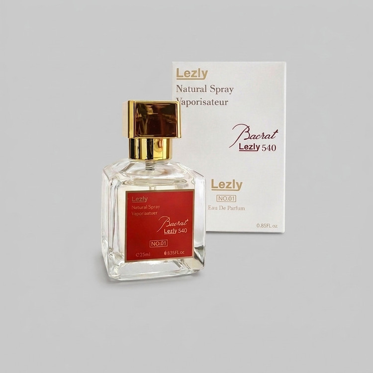 عطر جیبی لزلی مدل Bacrat با رایحه گرم و شیرین، حجم 25 میلی لیتر