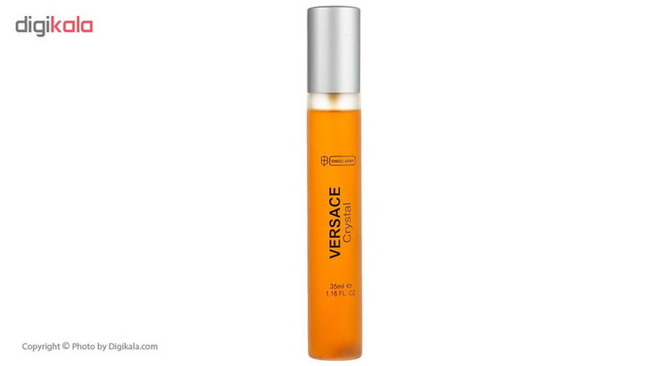عطر جیبی زنانه سوئیس آرمی مدل ورساچه کریستال نویر