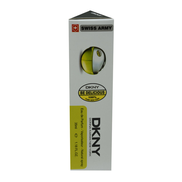 عطر جیبی زنانه سوئیس آرمی مدل دی کی ان وای بی دلیشس حجم 35 میلی لیتر