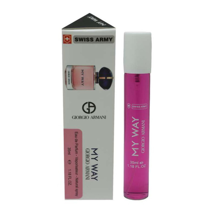 عطر جیبی زنانه سوئیس آرمی مدل MAY WAY با رایحه شیرین حجم ۳۵ میلی لیتر