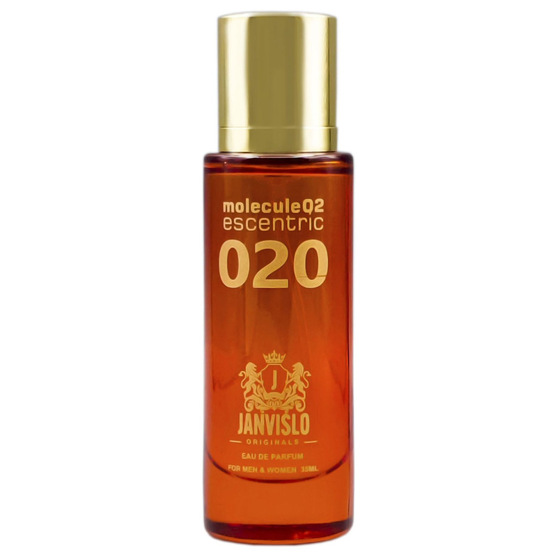 عطر جیبی مردانه جانویسلو مدل مولکول 02 با رایحه چوبی، گرم حجم 35 میلی‌لیتر