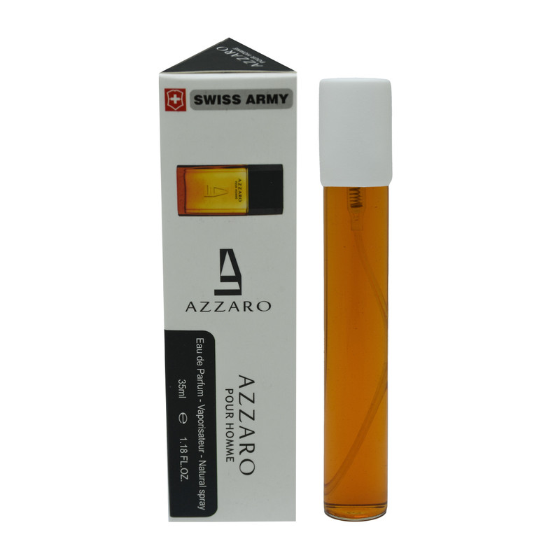 عطر جیبی مردانه سوئیس آرمی مدل آزارو حجم 35 میلی لیتر