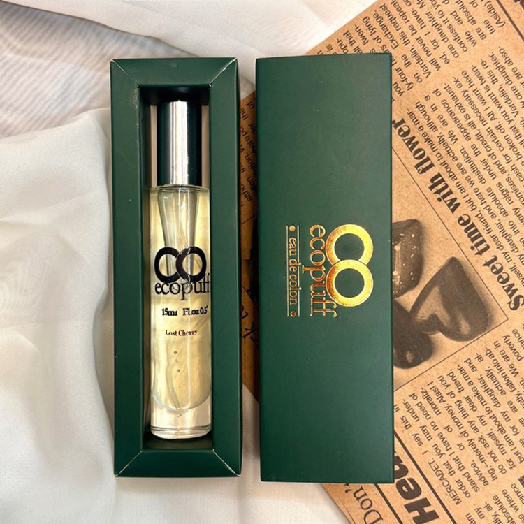عطر جیبی اکوپاف مدل لاست چری با رایحه گرم حجم 15 میلیلیتر