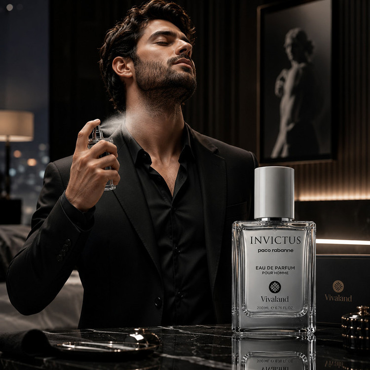عطر جیبی مردانه ویوالند مدل Invictus - Paco Rabanne با رایحه تند، خنک حجم 30 میلیلیتر