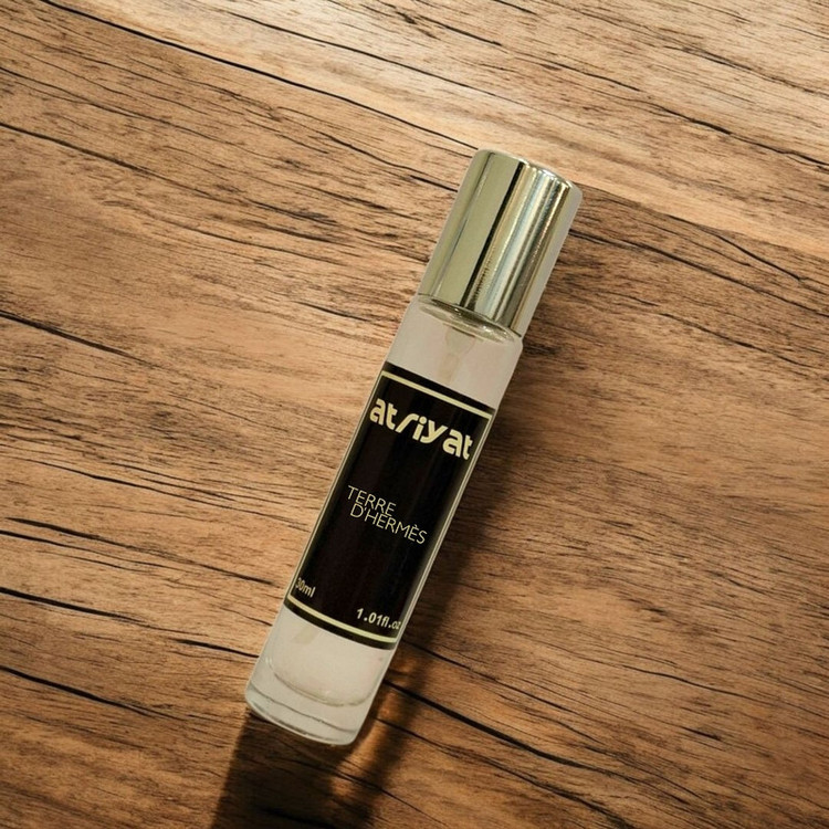 عطر جیبی مردانه عطریات مدل تق هرمس با رایحه تند حجم 30 میلیلیتر