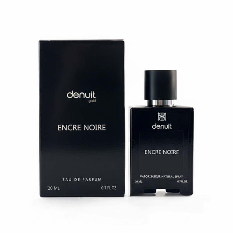 عطر جیبی مردانه دنوییت گلد مدل ENCRE NOIR با رایحه گرم حجم 20 میلیلیتر
