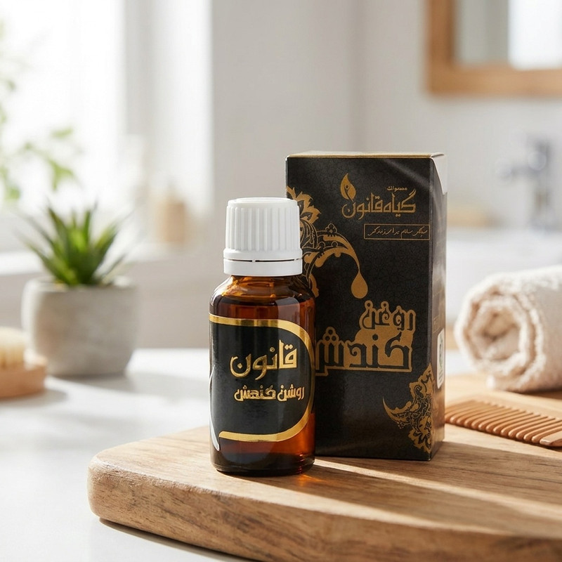 روغن کندش گیاه قانون حجم 30 میلیلیتر تقویتکننده و ضد ریزش مو و ابرو، مرطوبکننده پوست سر، حاوی فرمولاسیون طبیعی با قطرهچکان و مناسب بانوان و آقایان